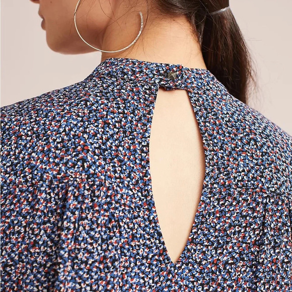 MAEVE by ANTHROPOLOGIE Printed Cutout Blouse - Picture 4 of 10
